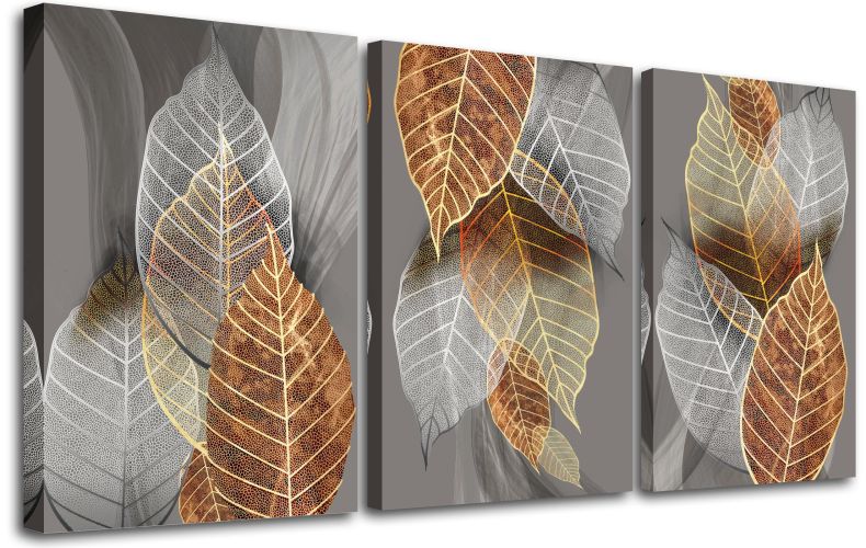 Canvas Wall Art Abstract Paintings Leaf Wall Pictures Canvas Art Prints Nature Plants Poster Stretched Framed Artworks for Living Room Bedroom Bathroo Canvas Wall Art Abstract Paintings Leaf Wall Pictures Canvas Art Prints Nature Plants Poster Stretched Framed Artworks for Living Room Bedroom Bathroo